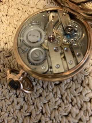 Antique 18k Gold Pocket Watch By Avance Retard 3