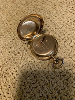 Antique 18k Gold Pocket Watch By Avance Retard 6