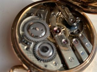 Antique 18k Gold Pocket Watch By Avance Retard 9