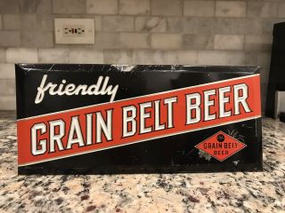 Vintage Grain Belt Beer Toc Sign Minneapolis Minnesota