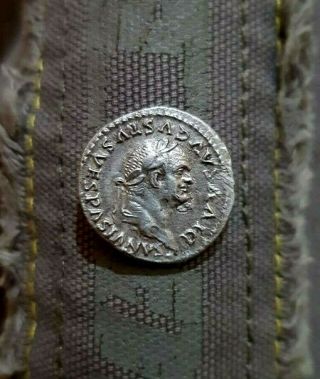 Rome Ancient Silver Denarius Vespasian With Capricorns Ad 80 - 81