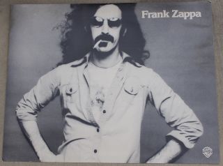 Vintage Frank Zappa Warner Brothers Poster Album Promo Record Store Display
