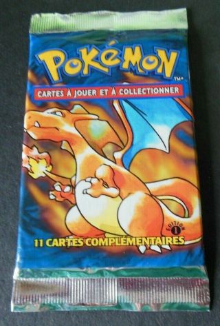 (10) Rare Pokemon Vhtf Base Set 1st Edition French 3 Different Art Booster Pack
