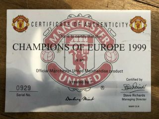 Manchester United Champions League 1999 Treble danbury Figures Rare 2