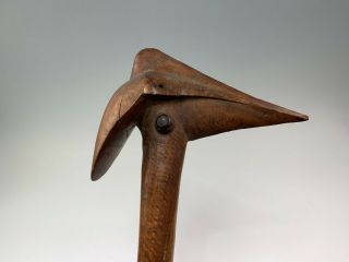 Antique South Pacific Caledonian Tribal Art Bird - Headed War Club