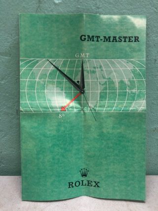 Rare Vintage 1966 Rolex Gmt Master 1675 Watch Brochure Booklet Leaflet Rc 436