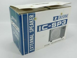 Icom Ic - Sp3 External Speaker For Vintage Ham Radio Transceiver W/ Box Sn 14798