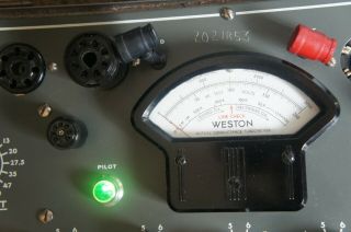 Vtg Weston Model 981 Type 3 A Mutual Conductance Tubechecker Tube Tester 7