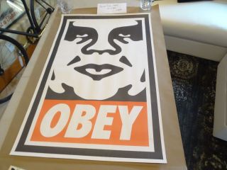 Rare 1995 Obey Giant Vintage Large Format Shepard Fairey Street Art Print
