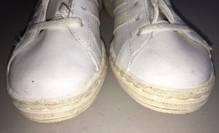 Vintage Adidas Shoes Sneakers Made In France Men’s 4.  5 Deadstock White 80s 4