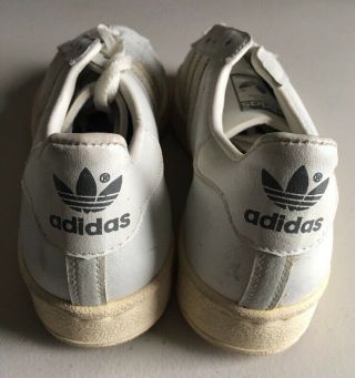 Vintage Adidas Shoes Sneakers Made In France Men’s 4.  5 Deadstock White 80s 5