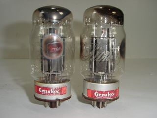 2 Vintage Orig.  Genalex Gold Lion Kt88 Kt - 88 6550 Ooo Getter Amplifier Tube Pair