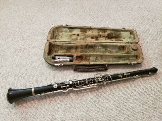 Vintage F.  O.  Uebel Leipzig German Wooden Oboe Serviced