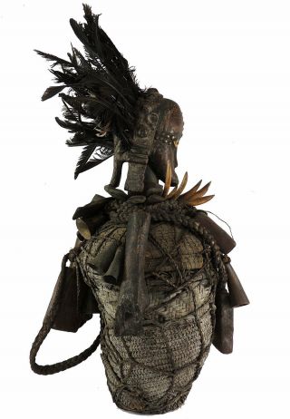 Fang Bieri Reliquary Figure in Basket Bells Guinea African Art WAS $1650.  00 3
