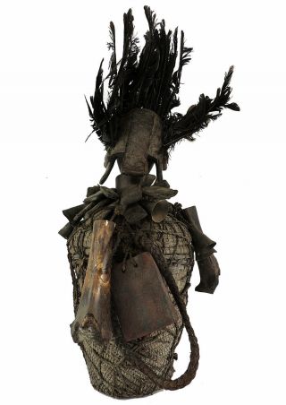 Fang Bieri Reliquary Figure in Basket Bells Guinea African Art WAS $1650.  00 4