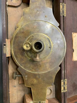 Antique 19th Century Surveyor’s Compass James W Queen In Heller & Brightly Box 8