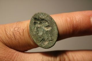 Ancient Interesting Roman Bronze Ring Agrippina 1st century AD 2