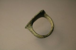 Ancient Interesting Roman Bronze Ring Agrippina 1st century AD 5