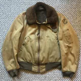 Vintage Vtg 1940s B - 15 Flying Flight Jacket Military Us Army Air Forces Usaaf