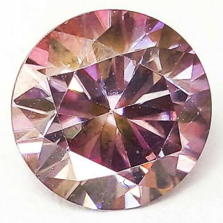 2.  69 Cts 8.  5mm Vvs2 Round Very Rare Certified Fancy Pink Natural Diamond