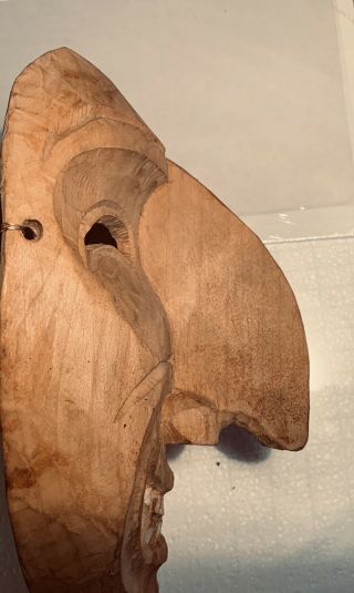 Vintage Hand Carved Wood Northwest Coast Indian MASK First Nations 5