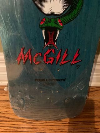 Vintage Powell Peralta Mike McGill Skateboard Deck NOS 1988 Not Reissue 3