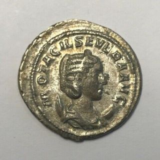 244 - 249 Ad Roman Empire Otacilia Severa Silver Antoninianus Of Ancient Rome