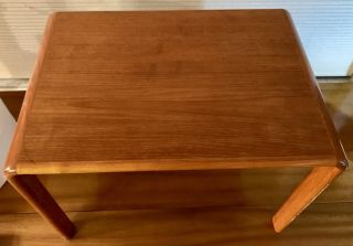 MOBELFABRIK Mid Century Danish Teak Side End TABLE Vintage Wood Minimalist 3