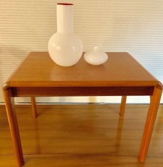 MOBELFABRIK Mid Century Danish Teak Side End TABLE Vintage Wood Minimalist 5