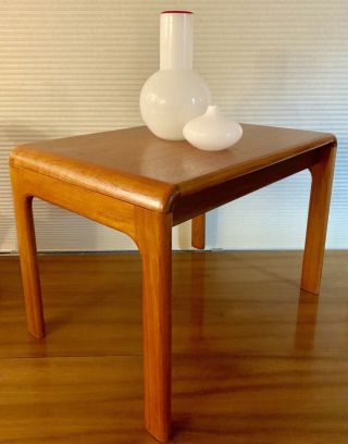 MOBELFABRIK Mid Century Danish Teak Side End TABLE Vintage Wood Minimalist 6