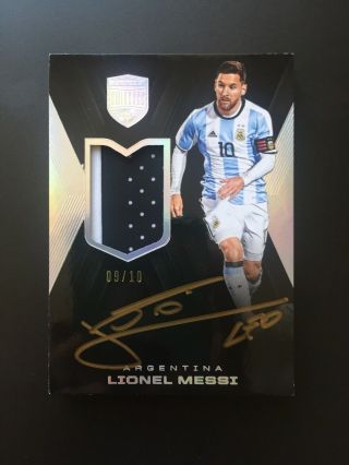 2018 Eminence Lionel Messi Autograph Auto Patch /10 Goat Stunning Rare