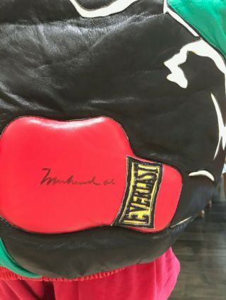 RARE SIGNED Muhammad Ali Leather Boxing Jacket by Richard Hamilton 2