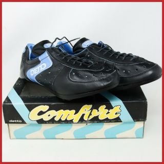 Nos Detto Pietro Cycling Leather Shoes Size Eu 45 Italian 70s Vintage Eroica