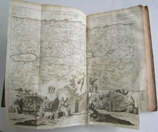 1722 JOHN BASKETT BIBLE antique FOLIO in ENGLISH illustrated w/ 6 FOLD OUT MAPS 11