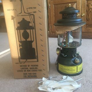 Coleman Vintage Us Military Gas Lantern 1988,  Never Fired Or Fueled