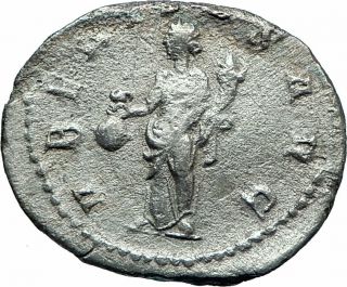 Trajan Decius 250ad Rome Silver Ancient Roman Coin Fertility Uberitas I78611