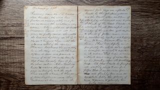 Circa 1856 Handwritten Diary Voyage At Sea By United States Consul To Mauritius