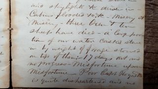 CIRCA 1856 HANDWRITTEN DIARY VOYAGE AT SEA BY UNITED STATES CONSUL TO MAURITIUS 3
