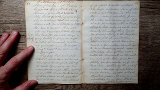 CIRCA 1856 HANDWRITTEN DIARY VOYAGE AT SEA BY UNITED STATES CONSUL TO MAURITIUS 6