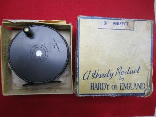 Vintage Hardy Brothers 3 - 5/8 " Perfect Fly Fishing Reel W/ Box Hardy Of England