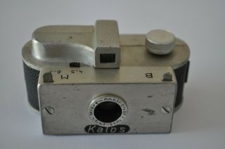 Vintage Kalos Germany 9 X 12mm Cast Metal Body Mikro - Anastigma F/4.  5 2cm