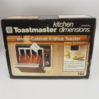 Nib Vintage Toastmaster Dimensions Under - Cabinet 4 - Slice Toaster 785