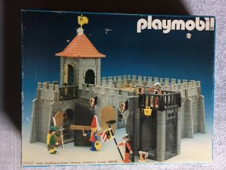 Playmobil 3446 Small Medieval Knights Small Castle Vintage 1985 Complete