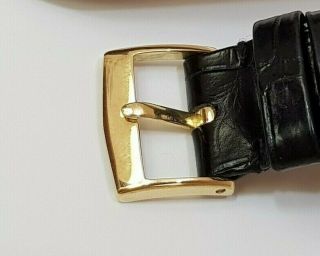 Authentic Patek Philippe 18k Solid Yellow Gold Aw Buckle 14 Mm Vintage Estate