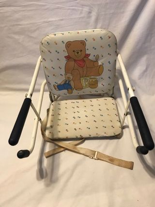 Vtg Graco Tot Loc Portable Hook Clamp On High Chair The No Slip Child Seat Bear