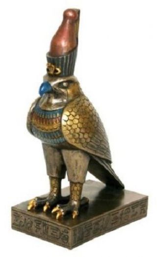 8.  5 " Egyptian Horus Sculpture Ancient Egypt God Statue Pagan Falcon Figure