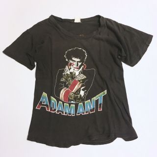 Vintage 80s Adam Ant Friend Or Foe Tour T Shirt Rock Band Concert Music Tee