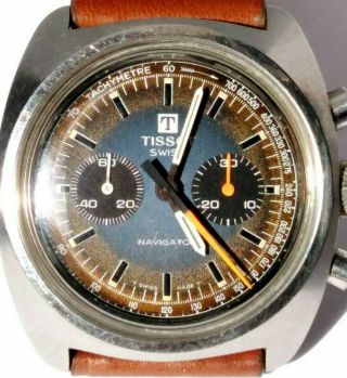 TISSOT CHRONOGRAPH NAVIGATOR TROPICALIZED DIAL Cal.  872 BY OMEGA 861 Ref.  40521 2