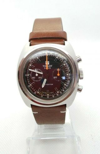 TISSOT CHRONOGRAPH NAVIGATOR TROPICALIZED DIAL Cal.  872 BY OMEGA 861 Ref.  40521 3
