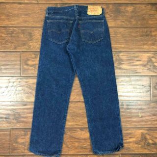 Vintage 70s Levis 501 558 Button Fly Indigo Jeans Size 31x28 Usa Blank Tab
